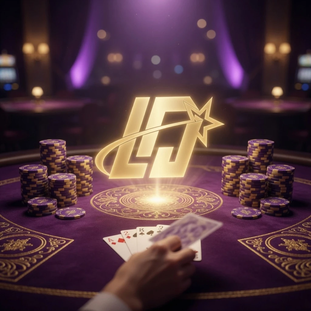 A smartphone displaying the Lodibet app interface with casino game thumbnails visible on screen, set against a dark background with golden glow effects radiating from the device
